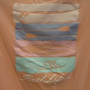 Reel Life Women's Short Sleeve Tee - Orange